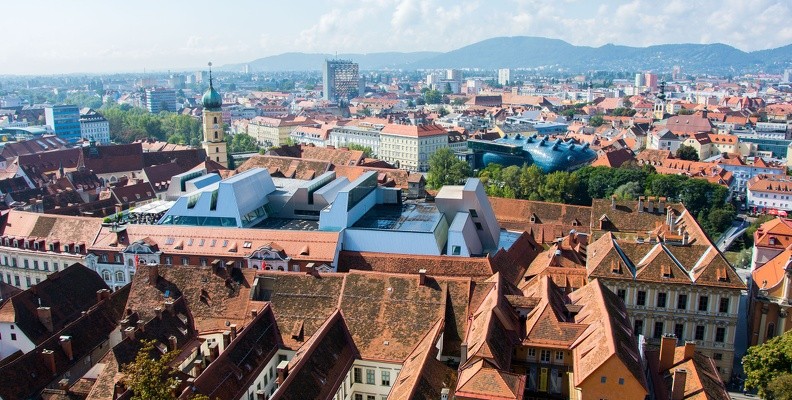 Toll: Der Blick über Graz vom Schloßberg