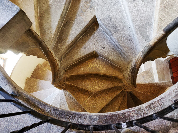 Die Doppelwendeltreppe in der Grazer Burg