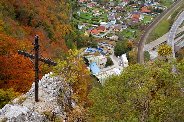 Ausblick vom Jungfernsprung in den Norden