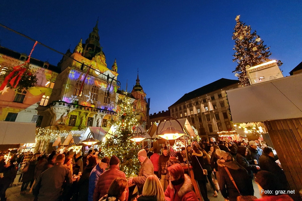 Christkindlmarkt 2020 am Hauptplatz Graz Advent in Graz Infos, Fotos